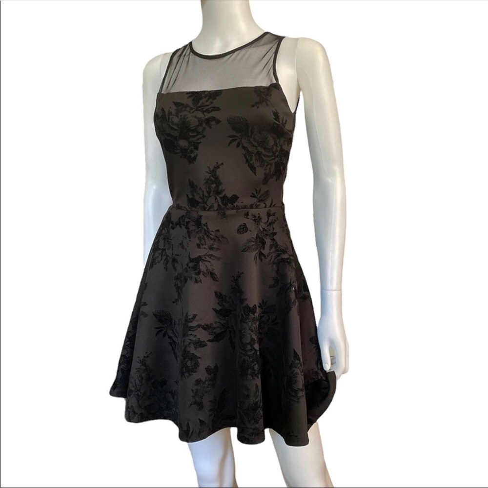 bar III black mini dress size S